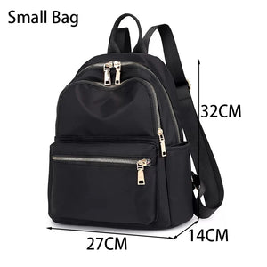 Vintage Waterproof Oxford Backpack Women Lightweight Large Capacity Casual