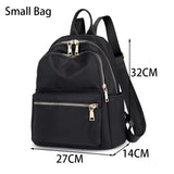 Vintage Waterproof Oxford Backpack Women Lightweight Large Capacity Casual