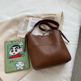 Vintage Leather Shoulder Bags Set for Women Handbags