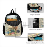Vintage Alice Dictionary Page Outdoor Hiking Backpack