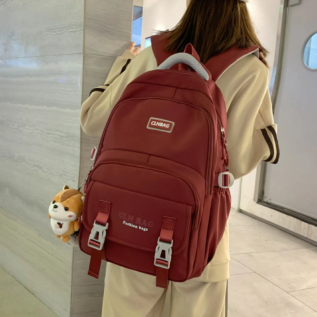 Vintage Anti-Theft Backpack Women Backpack School Bag for Teenage Girls
