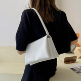 Vintage Soft Leather Armpit Shoulder Bag Women Handbag Clutches Lady Totes
