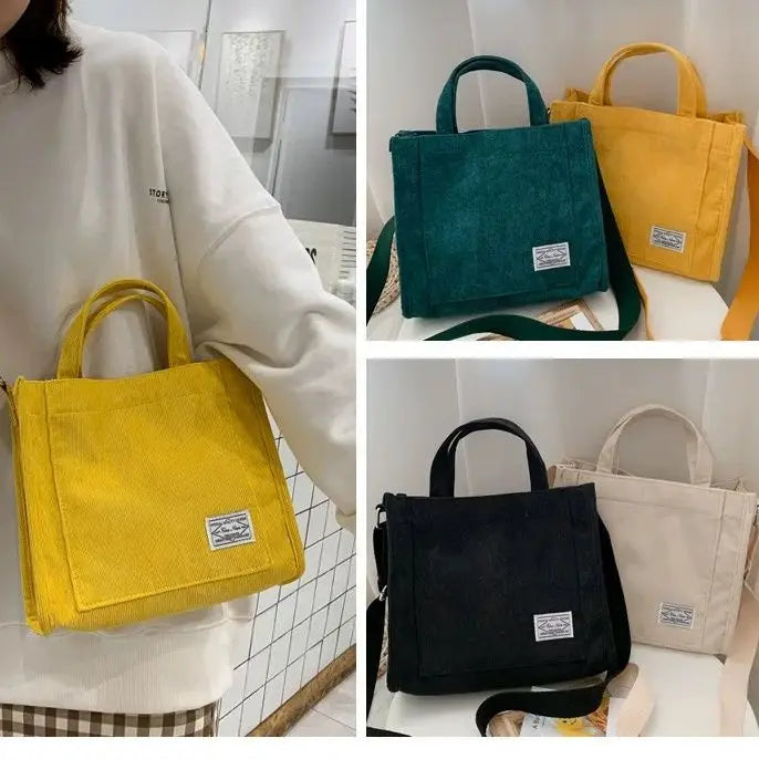 Vintage Art Canvas Crossbody Bags Womens Cotton Zip Tote Bag