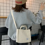Vintage Art Canvas Crossbody Bags Womens Cotton Zip Tote Bag