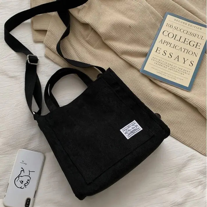 Vintage Art Canvas Crossbody Bags Womens Cotton Zip Tote Bag