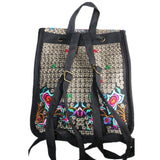 Vintage Yunnan Girls' Flower Embroidered Backpack Bag
