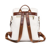 Vintage Leather Backpack Female Large Capacity Travel Bag