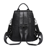 Vintage Leather Women's Backpack School Bag for Girls