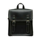 Vintage Leather Women Backpack School Bag for Girls