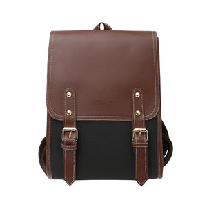 Vintage Backpack Female Pu Leather Bag Women's Backpack School Bag for Girls