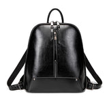 Vintage PU Leather Backpack Women Crossbody Bag