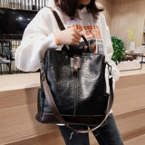 Vintage Women's Backpack Large Capacity Travel Rucksack