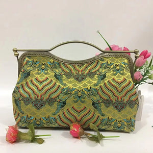 Vintage Bag Lock Bags Women Shoulder Crossbody Bag