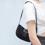 Vintage Metal Buckle Mini Bag Women Summer Underarm Packs Classic Handbag