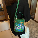 Bohemian Zippers Bag PU Leather Women Shoulder Crossbody Bag