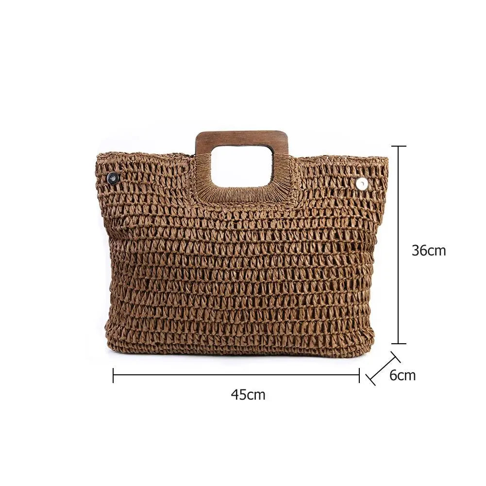 Bohemian Straw Bag for Women - Summer Large Capacity Beach Handbags