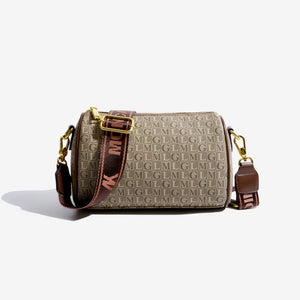 Vintage Boston Shoulder Bag Soft Leather Messenger Bag Ethnic Crossbody Bag