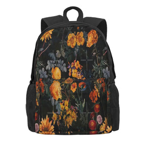 Vintage Botanical Night Garden Backpacks - Retro Style