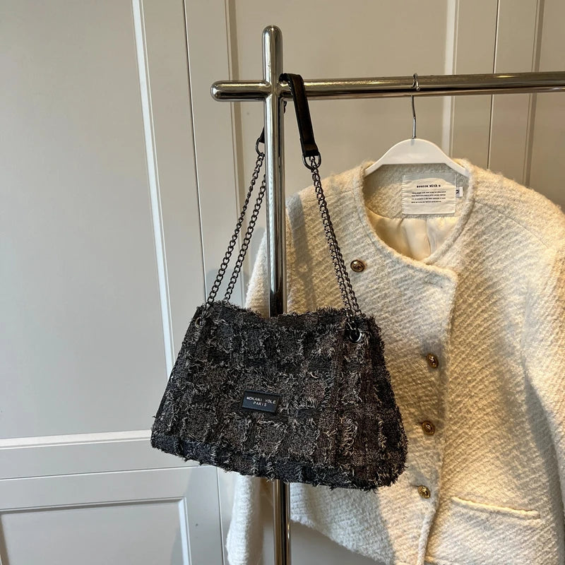 Vintage Canvas Shoulder Crossbody Bags Women Handbag Purses