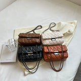 Vintage Chain Handbag Purses For Women Shoulder Crossbody Bag