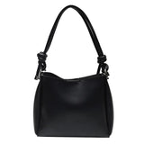 Vintage Bucket Handbags Soft PU Leather Shoulder Bags Large Capacity
