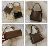 Vintage Bucket Handbags Soft PU Leather Shoulder Bags Large Capacity