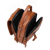 Vintage Bucket Shoulder Bags Crossbody Female PU Leather Small Handbag Purse