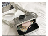 Vintage Camera Box Style Crossbody Bag for Women