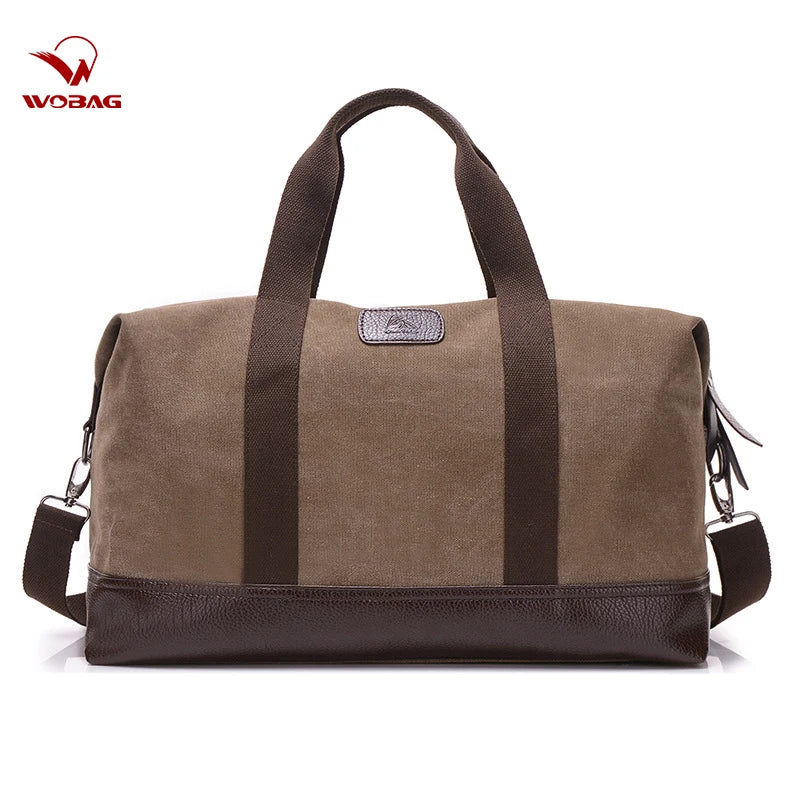 Canvas Men's Travel Hand Luggage Bag Weekend Overnight Bag