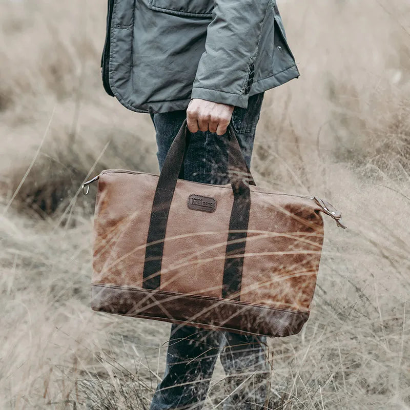 Canvas Men's Travel Hand Luggage Bag Weekend Overnight Bag