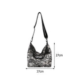 Vintage Embroidery Shoulder Messenger Bag Chain Large Capacity Handbag
