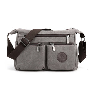 Vintage Canvas Messenger Bag for Women's Handbags Female Shopping Bag