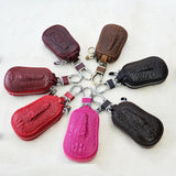 Vintage Crocodile Leather Car Keychain Case Wallets Unisex Key Bags Holders