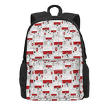 Vintage Caravan Red/Grey Backpacks Men's/Women's Bags
