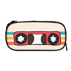 Vintage Anime Cassette Tape Zipper Pen Bag Student Stationery Gift