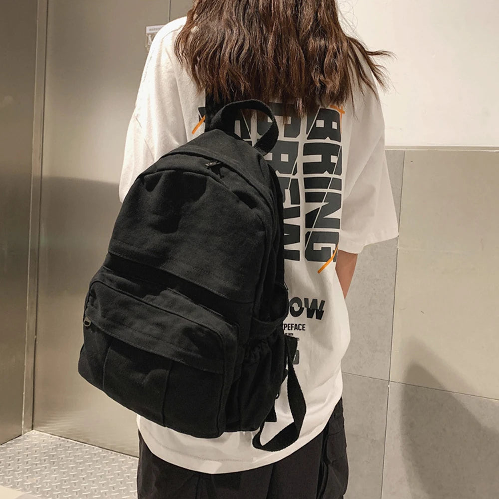 Vintage Casual Backpack Women Travel Bag High Capacity