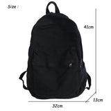 Vintage Casual Backpack Women Travel Bag Solid Women's Backpack