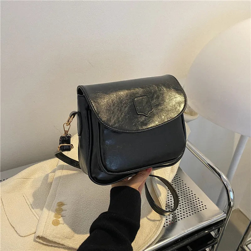 Vintage Casual Shoulder Bag Women PU Leather Crossbody Messenger Handbag