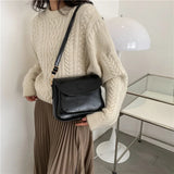 Vintage Casual Shoulder Bag Women PU Leather Crossbody Messenger Handbag