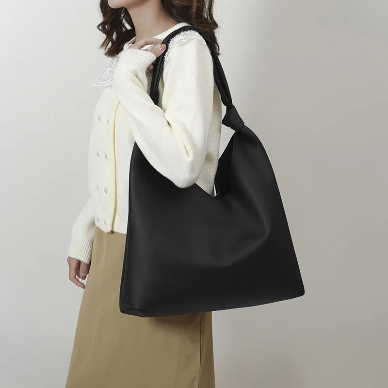 Vintage Casual Women Shoulder Bags Solid PU Leather Ladies Tote Bag