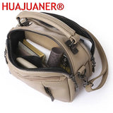 Vintage Leather Shoulder Bag Womens Tote Messenger