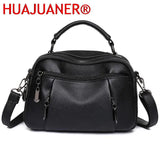 Vintage Leather Shoulder Bag Womens Tote Messenger