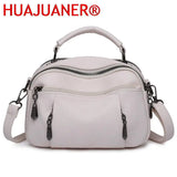 Vintage Leather Shoulder Bag Womens Tote Messenger