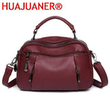 Vintage Leather Shoulder Bag Womens Tote Messenger