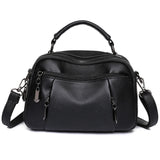 Vintage Leather Shoulder Bag Womens Tote Messenger