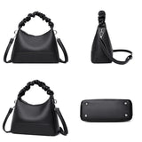 Vintage Leather Handbag Large Capacity Tote Bag Ladies Messenger Bag