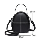 Vintage Casual Womens Shoulder Crossbody Bag Leather 3 Layer Small Tote Sac