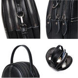 Vintage Casual Womens Shoulder Crossbody Bag Leather 3 Layer Small Tote Sac