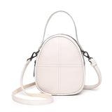 Vintage Casual Womens Shoulder Crossbody Bag Leather 3 Layer Small Tote Sac