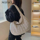 Vintage Checkered Messenger Bag Women Large Capacity Handbags
